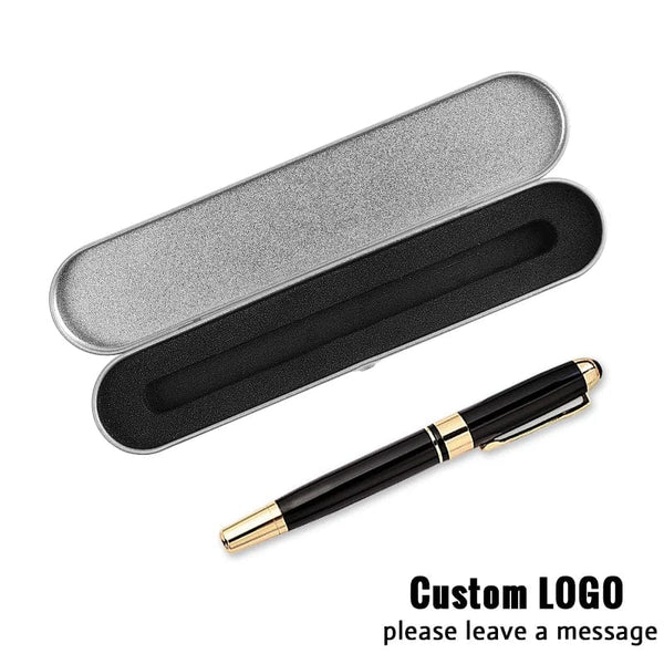 Planet Gates 14 / black Exquisite Gift Box Ballpoint Pen Set Business Customized Logo Office Accessories Student Teacher Gift Writing Pens Carving Name