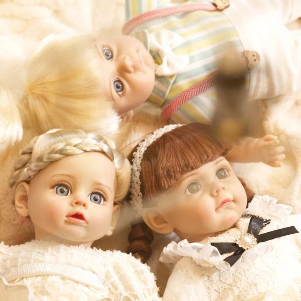 Planet Gates 14 Inch New Reborn Doll 35CM Voice Girl  Bebe Baby With Fashion Clothes Smooth Soft Skin Vinyl Head Limbs Cotton Body Kids Gift