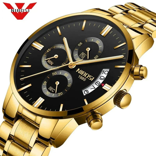 Planet Gates 14 NIBOSI Mens Watches Luxury Top Brand Relogio Masculino Famous Men's Fashion Casual Dress Watch Military Quartz Wristwatches Saat