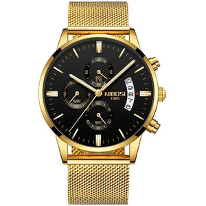 Planet Gates 14 NIBOSI Mens Watches Luxury Top Brand Relogio Masculino Famous Men's Fashion Casual Dress Watch Military Quartz Wristwatches Saat