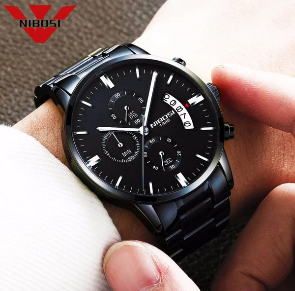 Planet Gates 14 NIBOSI Mens Watches Luxury Top Brand Relogio Masculino Famous Men's Fashion Casual Dress Watch Military Quartz Wristwatches Saat