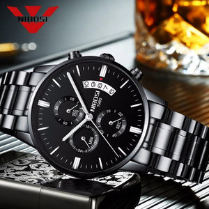 Planet Gates 14 NIBOSI Mens Watches Luxury Top Brand Relogio Masculino Famous Men's Fashion Casual Dress Watch Military Quartz Wristwatches Saat
