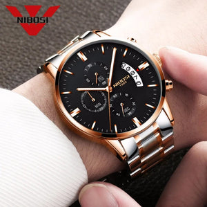 Planet Gates 14 NIBOSI Mens Watches Luxury Top Brand Relogio Masculino Famous Men's Fashion Casual Dress Watch Military Quartz Wristwatches Saat