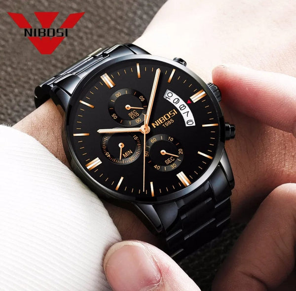Planet Gates 14 NIBOSI Mens Watches Luxury Top Brand Relogio Masculino Famous Men's Fashion Casual Dress Watch Military Quartz Wristwatches Saat