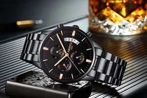 Planet Gates 14 NIBOSI Mens Watches Luxury Top Brand Relogio Masculino Famous Men's Fashion Casual Dress Watch Military Quartz Wristwatches Saat