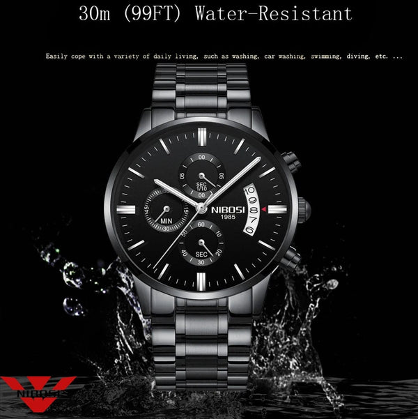 Planet Gates 14 NIBOSI Mens Watches Luxury Top Brand Relogio Masculino Famous Men's Fashion Casual Dress Watch Military Quartz Wristwatches Saat