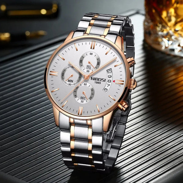 Planet Gates 14 NIBOSI Mens Watches Luxury Top Brand Relogio Masculino Famous Men's Fashion Casual Dress Watch Military Quartz Wristwatches Saat
