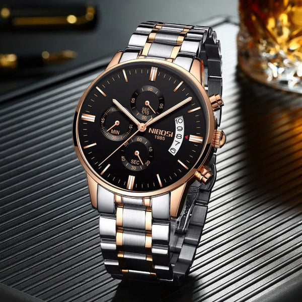 Planet Gates 14 NIBOSI Mens Watches Luxury Top Brand Relogio Masculino Famous Men's Fashion Casual Dress Watch Military Quartz Wristwatches Saat