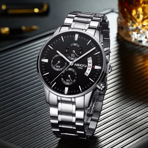 Planet Gates 14 NIBOSI Mens Watches Luxury Top Brand Relogio Masculino Famous Men's Fashion Casual Dress Watch Military Quartz Wristwatches Saat