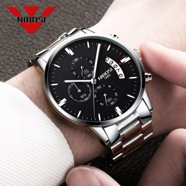 Planet Gates 14 NIBOSI Mens Watches Luxury Top Brand Relogio Masculino Famous Men's Fashion Casual Dress Watch Military Quartz Wristwatches Saat