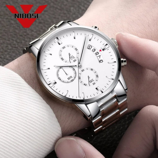 Planet Gates 14 NIBOSI Mens Watches Luxury Top Brand Relogio Masculino Famous Men's Fashion Casual Dress Watch Military Quartz Wristwatches Saat