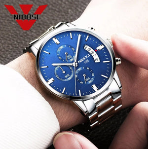 Planet Gates 14 NIBOSI Mens Watches Luxury Top Brand Relogio Masculino Famous Men's Fashion Casual Dress Watch Military Quartz Wristwatches Saat