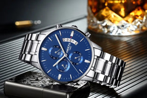 Planet Gates 14 NIBOSI Mens Watches Luxury Top Brand Relogio Masculino Famous Men's Fashion Casual Dress Watch Military Quartz Wristwatches Saat