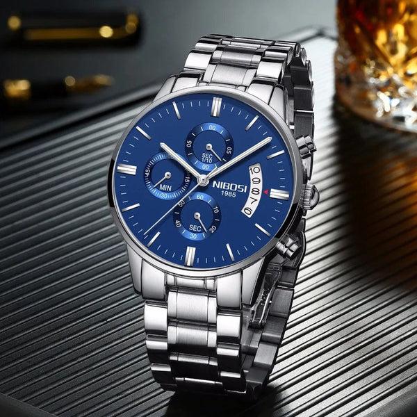 Planet Gates 14 NIBOSI Mens Watches Luxury Top Brand Relogio Masculino Famous Men's Fashion Casual Dress Watch Military Quartz Wristwatches Saat