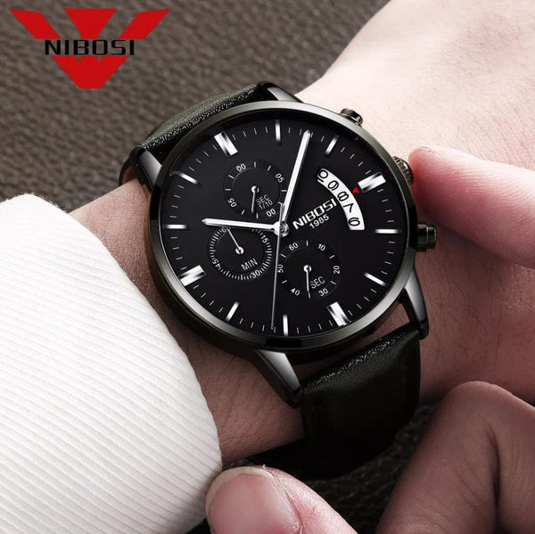 Planet Gates 14 NIBOSI Mens Watches Luxury Top Brand Relogio Masculino Famous Men's Fashion Casual Dress Watch Military Quartz Wristwatches Saat