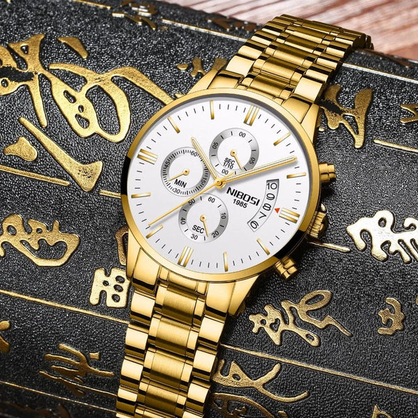 Planet Gates 14 NIBOSI Mens Watches Luxury Top Brand Relogio Masculino Famous Men's Fashion Casual Dress Watch Military Quartz Wristwatches Saat