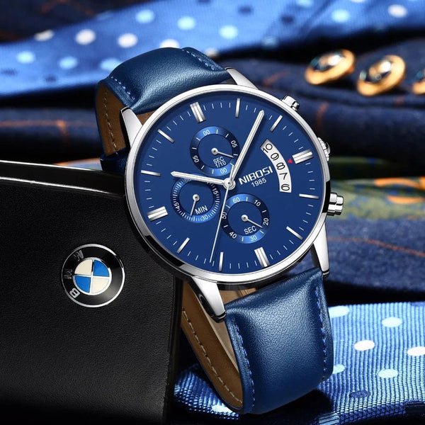 Planet Gates 14 NIBOSI Mens Watches Luxury Top Brand Relogio Masculino Famous Men's Fashion Casual Dress Watch Military Quartz Wristwatches Saat
