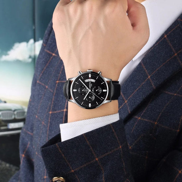 Planet Gates 14 NIBOSI Mens Watches Luxury Top Brand Relogio Masculino Famous Men's Fashion Casual Dress Watch Military Quartz Wristwatches Saat