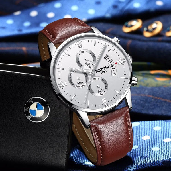 Planet Gates 14 NIBOSI Mens Watches Luxury Top Brand Relogio Masculino Famous Men's Fashion Casual Dress Watch Military Quartz Wristwatches Saat