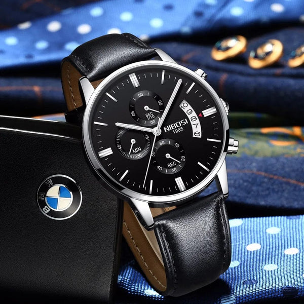 Planet Gates 14 NIBOSI Mens Watches Luxury Top Brand Relogio Masculino Famous Men's Fashion Casual Dress Watch Military Quartz Wristwatches Saat