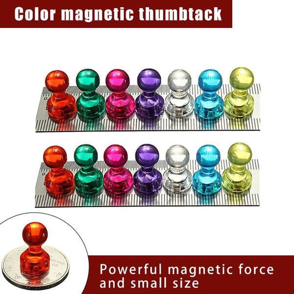 Planet Gates 14 Pcs/Set Strong Neodymium Noticeboard Skittle Men Pin Magnets Fridge DIY Whiteboard Uses in Office Advertising Education