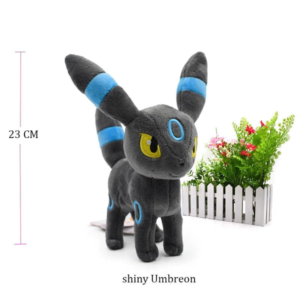 Planet Gates 14 Style Standing Eevee Plush Toy Pokemon Shiny Umbreon Vaporeon Jolteon Flareon Espeon Leafeon Stuffed Doll Peluche Gift