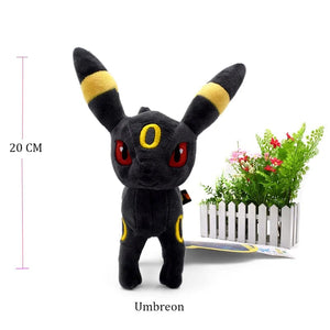 Planet Gates 14 Style Standing Eevee Plush Toy Pokemon Shiny Umbreon Vaporeon Jolteon Flareon Espeon Leafeon Stuffed Doll Peluche Gift