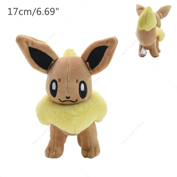 Planet Gates 14 Style Standing Eevee Plush Toy Pokemon Shiny Umbreon Vaporeon Jolteon Flareon Espeon Leafeon Stuffed Doll Peluche Gift
