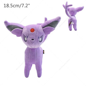 Planet Gates 14 Style Standing Eevee Plush Toy Pokemon Shiny Umbreon Vaporeon Jolteon Flareon Espeon Leafeon Stuffed Doll Peluche Gift