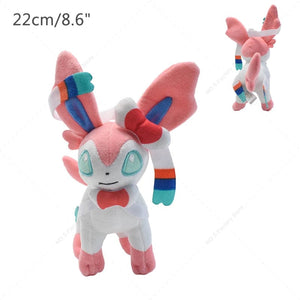 Planet Gates 14 Style Standing Eevee Plush Toy Pokemon Shiny Umbreon Vaporeon Jolteon Flareon Espeon Leafeon Stuffed Doll Peluche Gift