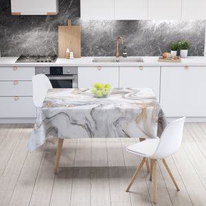 Planet Gates 140*180 / 1pc 1pc tablecloth, waterproof and oil-proof rectangular table coffee table cloth, table cover, machine made, wedding table decoration, home decoration, for picnic, camping, wedding, birthday party