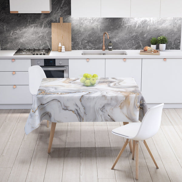 Planet Gates 140*180 / 1pc 1pc tablecloth, waterproof and oil-proof rectangular table coffee table cloth, table cover, machine made, wedding table decoration, home decoration, for picnic, camping, wedding, birthday party