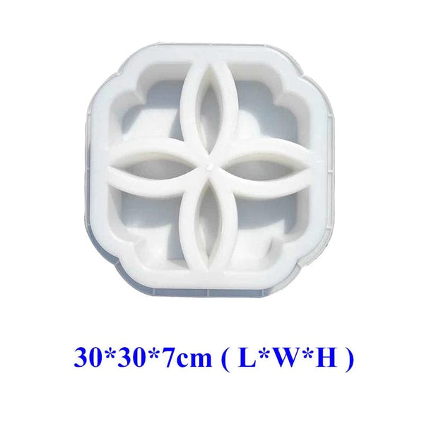 Planet Gates 14077-30x30x7cm Cement Brick Mold Plastic Decorative Wall Window Mould Antique Garden Buildings Ornament Concrete Hollow Cement Brick Molding