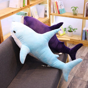 Planet Gates 140CM Big Soft Simulation Cute Shark Plush Toys Kawaii Stuffed Kids Children Boys Girls Lovely Animal Pillow for Birthday Gifts