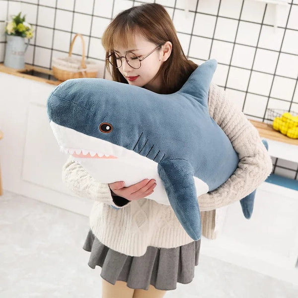 Planet Gates 140CM Big Soft Simulation Cute Shark Plush Toys Kawaii Stuffed Kids Children Boys Girls Lovely Animal Pillow for Birthday Gifts