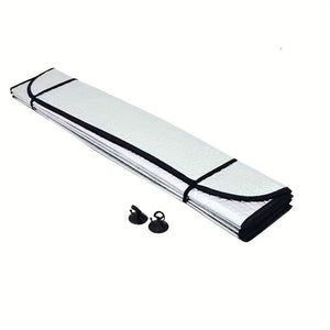 Planet Gates 140cm×70cm Car Sunshade Summer Car Window Sunscreen Heat Insulation Artifact Car Front Windshield Sun Gear Shade Pad Aluminum Foil Sunshade Sun Curtain