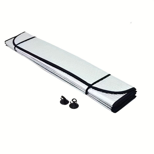 Planet Gates 140cm×70cm Car Sunshade Summer Car Window Sunscreen Heat Insulation Artifact Car Front Windshield Sun Gear Shade Pad Aluminum Foil Sunshade Sun Curtain