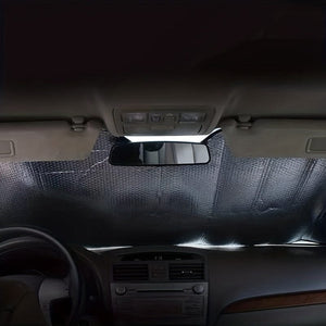 Planet Gates 140cm×70cm Car Sunshade Summer Car Window Sunscreen Heat Insulation Artifact Car Front Windshield Sun Gear Shade Pad Aluminum Foil Sunshade Sun Curtain
