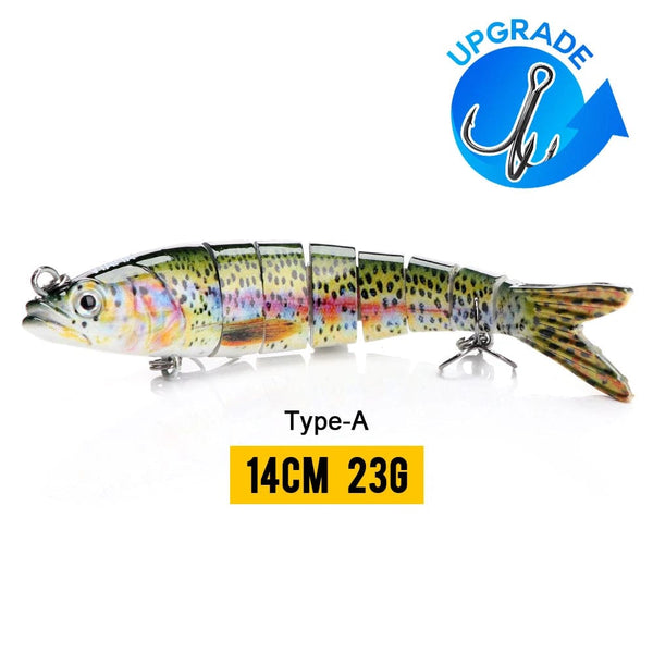 Planet Gates 140mm 23g A11 / CHINA VTAVTA 10/14cm Sinking Wobblers Fishing Lures Jointed Crankbait Swimbait 8 Segment Hard Artificial Bait For Fishing Tackle Lure