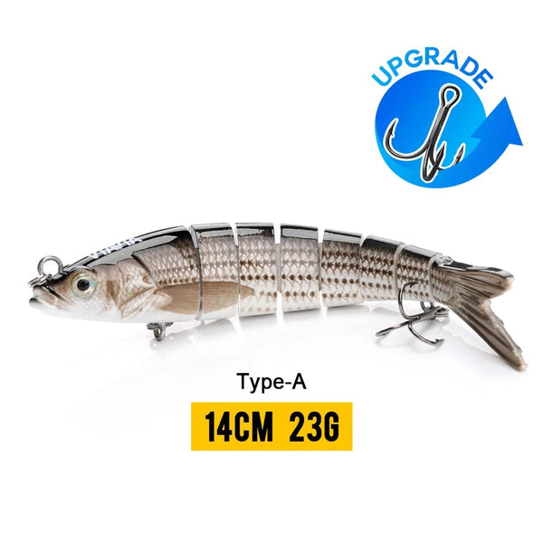 Planet Gates 140mm 23g A4 / CHINA VTAVTA 10/14cm Sinking Wobblers Fishing Lures Jointed Crankbait Swimbait 8 Segment Hard Artificial Bait For Fishing Tackle Lure