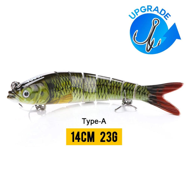 Planet Gates 140mm 23g A9 / CHINA VTAVTA 10/14cm Sinking Wobblers Fishing Lures Jointed Crankbait Swimbait 8 Segment Hard Artificial Bait For Fishing Tackle Lure