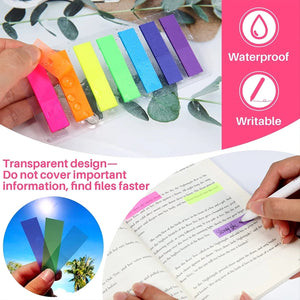 Planet Gates 140pcs Sticky Notes 140 Pcs Sticky Notes Flags 7 Color Tabs Index Flag Bright Colors Page Index Stickers Translucent Page Makers for Page Bookmarks