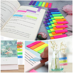 Planet Gates 140pcs Sticky Notes 140 Pcs Sticky Notes Flags 7 Color Tabs Index Flag Bright Colors Page Index Stickers Translucent Page Makers for Page Bookmarks