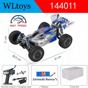 Planet Gates 144011 1B Foam / CHINA WLtoys 144011-V8（144001 Upgraded) 2.4G RC Car 65KM/H 550 Motor 4WD High Speed Off-Road Drift RC Toys For Kids And Adults Gift