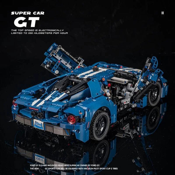 Planet Gates 1466PCs New Technical Forded GT Speed Sports Car Building Blocks MOC 42154 Set Model Racing Vehicle Assemble Toys Bricks for Kids Gifts
