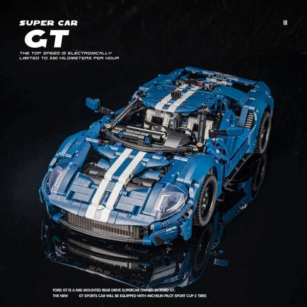 Planet Gates 1466PCs New Technical Forded GT Speed Sports Car Building Blocks MOC 42154 Set Model Racing Vehicle Assemble Toys Bricks for Kids Gifts