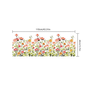 Planet Gates 147 1pc Floral Print Electrostatic Window Film - Enhance Your Home Decor with a Beautiful Flower Theme