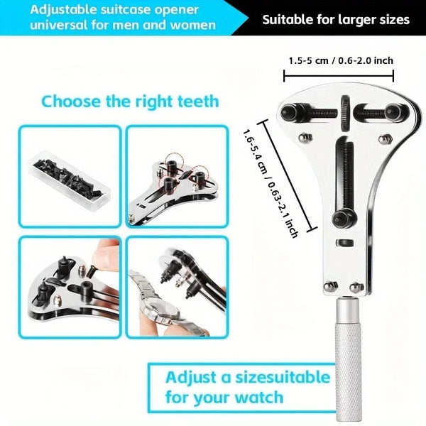 Planet Gates 147pcs/set Watchmaker Watch Repair Repairing Tools Kit, Case RemoverOpener Bar Set, Convenience Brand Clock Tool