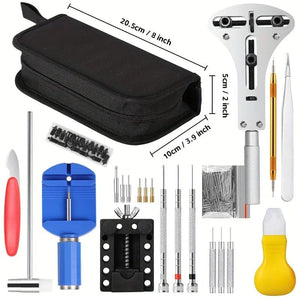 Planet Gates 147pcs/set Watchmaker Watch Repair Repairing Tools Kit, Case RemoverOpener Bar Set, Convenience Brand Clock Tool