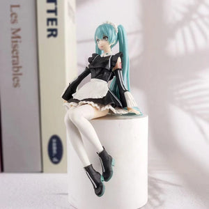 Planet Gates 14cm New Anime Hatsune Miku  Virtual Singer Manga Sitting posture Model Toys computer desk cake  decoration cute toys free ship